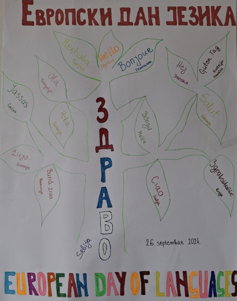 Европски дан језика – 26.септембар